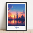 Dubai Vintage Style Print