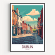 Dublin Vintage Style Print