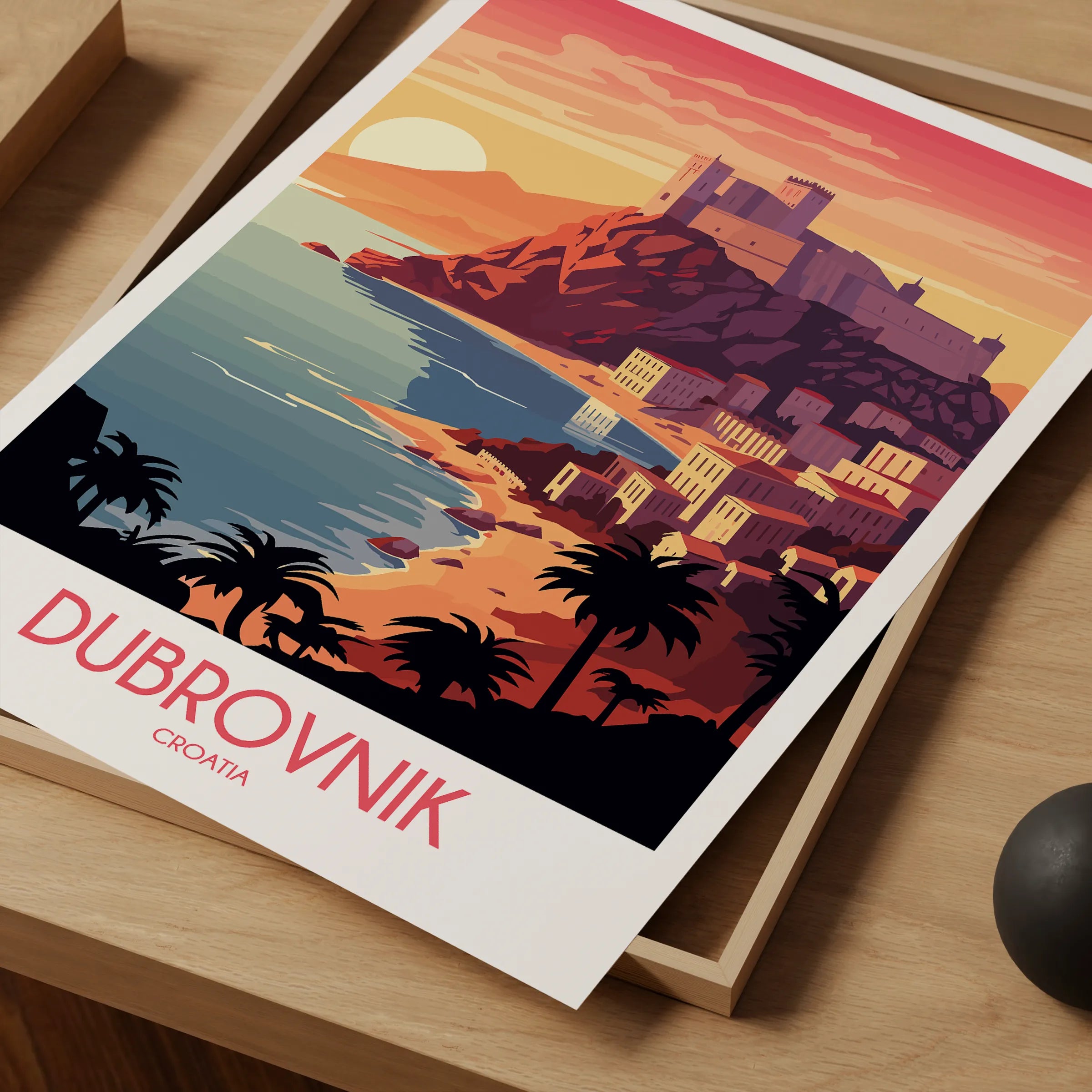 Dubrovnik Modern Travel Poster