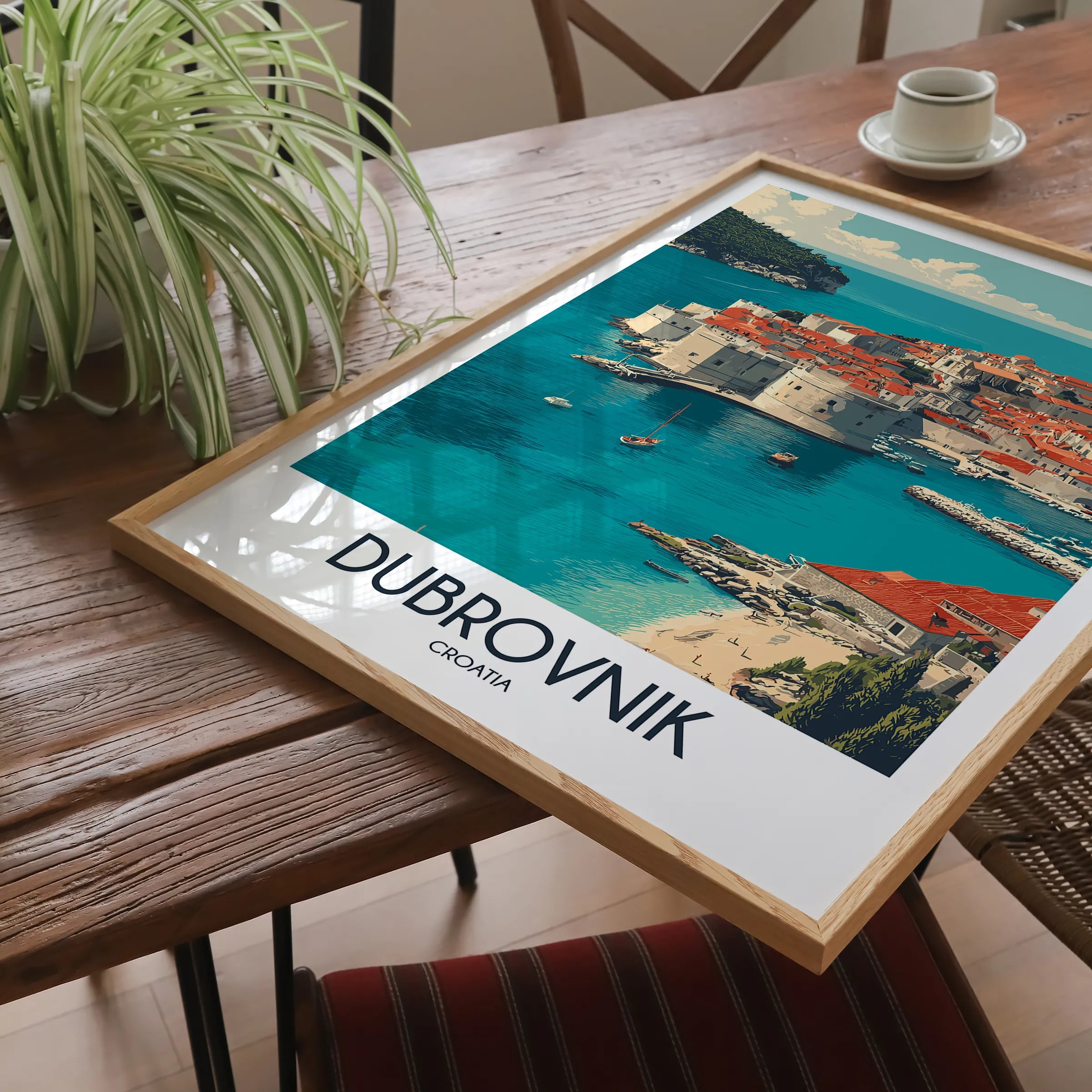 Dubrovnik Modern Travel Poster