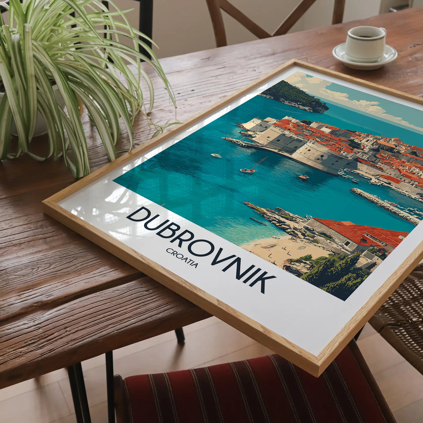 Dubrovnik Modern Travel Poster