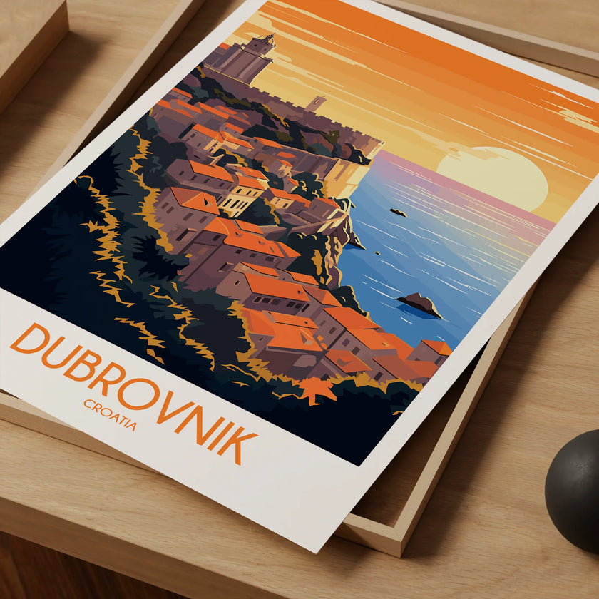 Dubrovnik Scenic Landscape Art