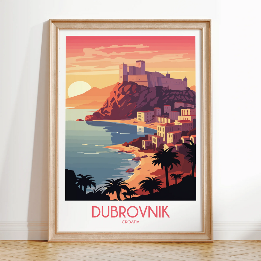 Dubrovnik Scenic Landscape Art