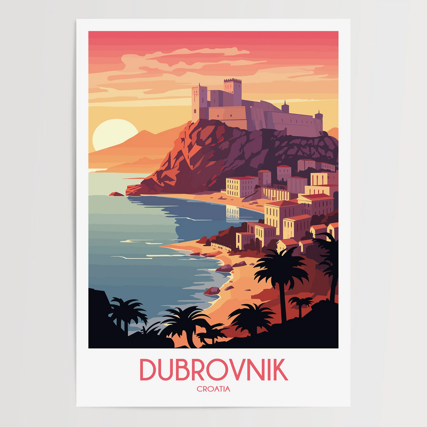 Dubrovnik Souvenir Poster Print