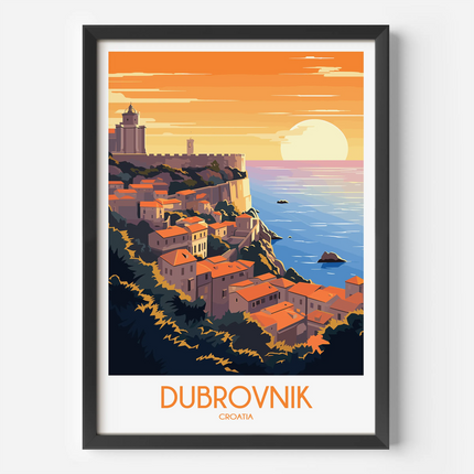 Dubrovnik Souvenir Poster Print