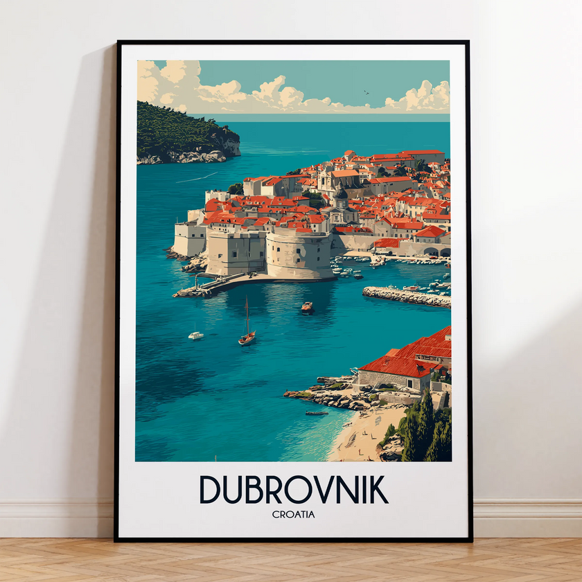 Dubrovnik Souvenir Poster Print