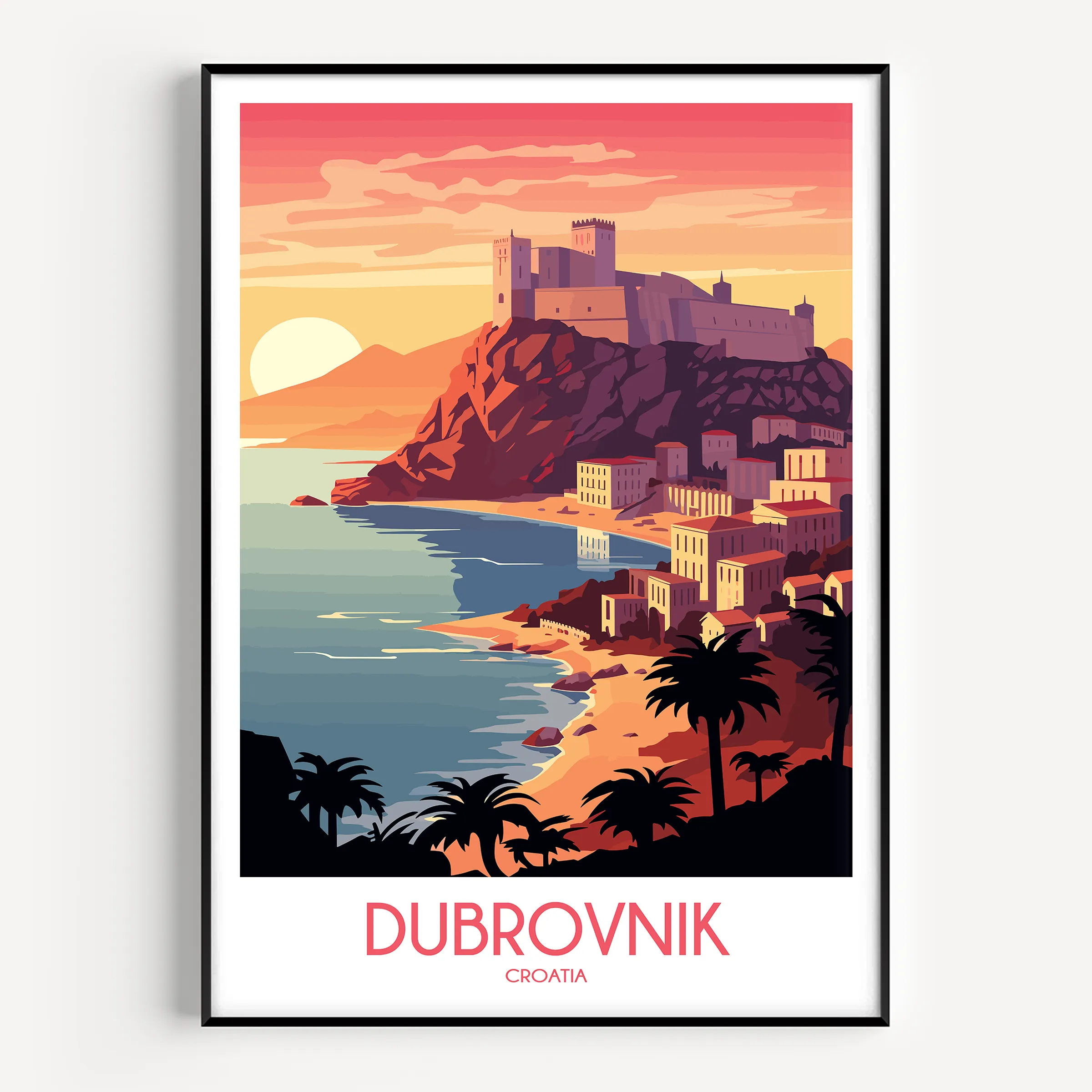 Dubrovnik Vintage Style Print