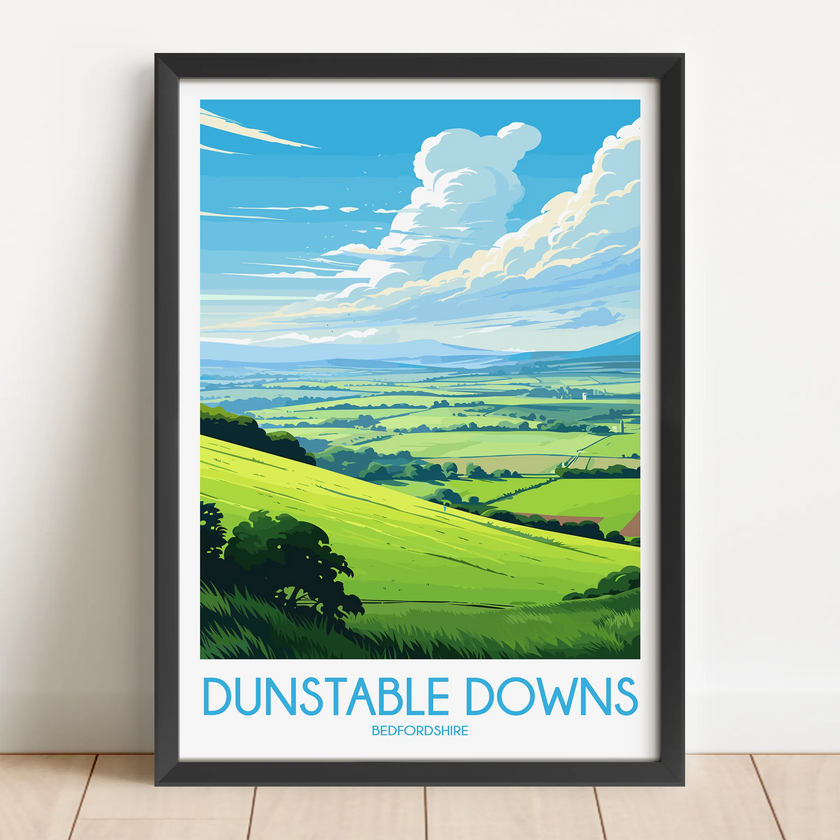 Dunstable Downs Scenic Landscape Art