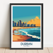 Durban Modern Travel Poster