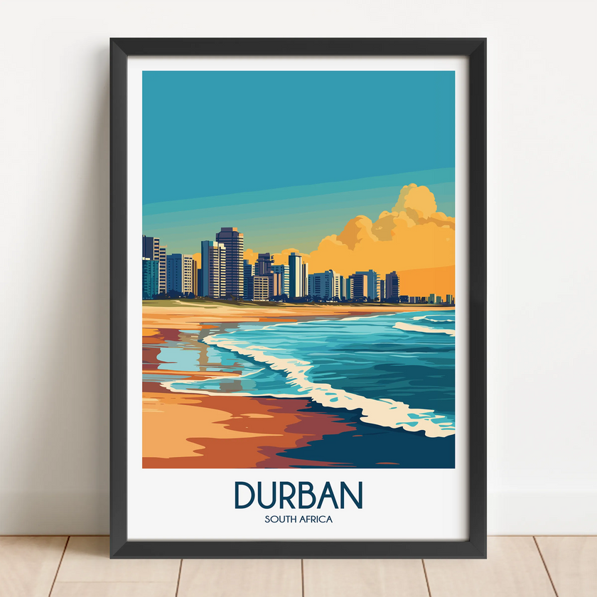 Durban Modern Travel Poster