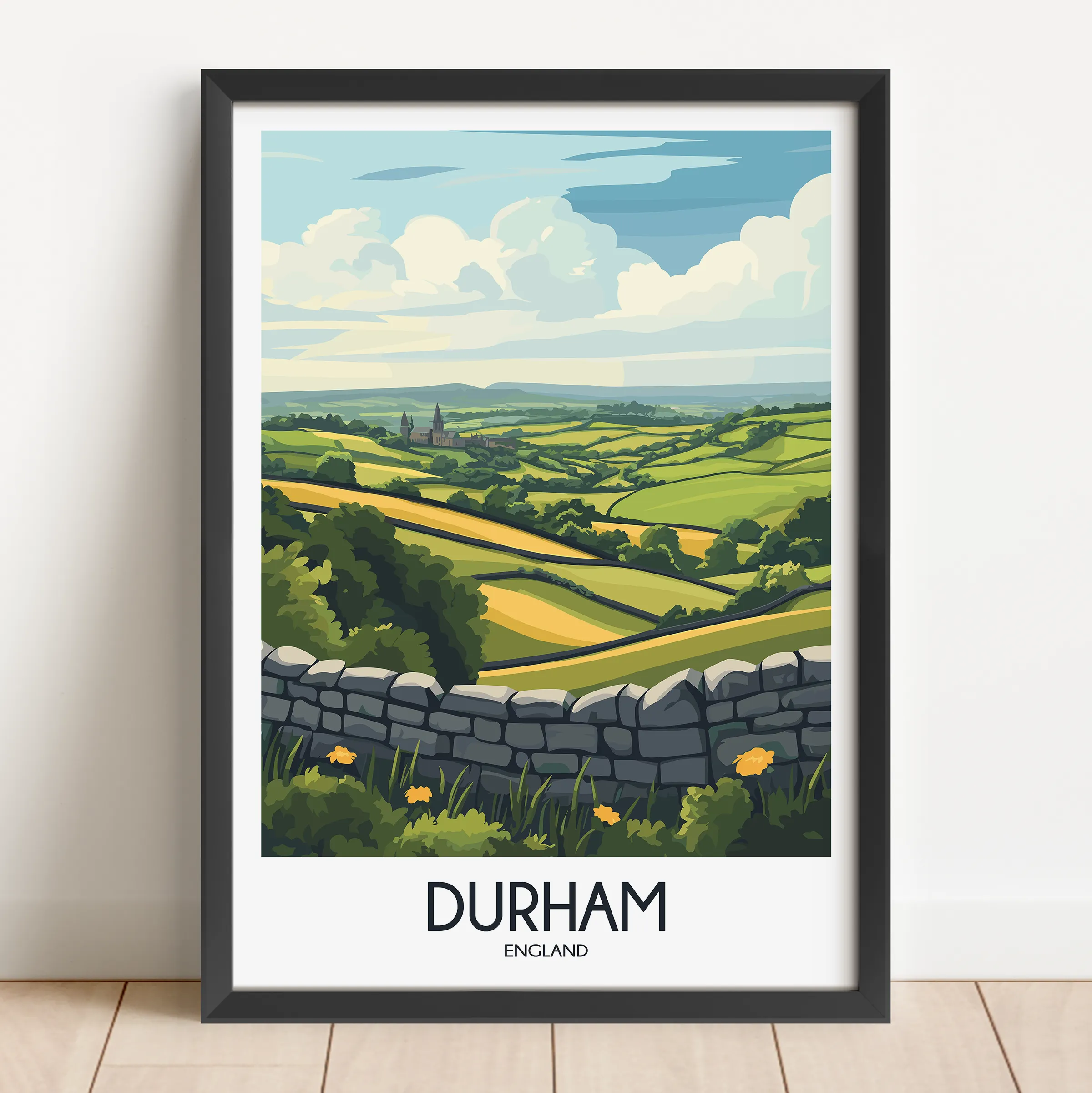 Durham Minimalist Wall Art