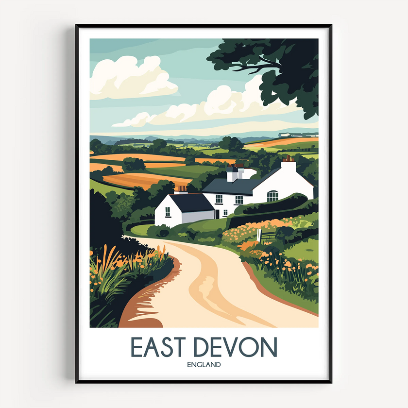 East Devon Destination Art Gift