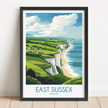 East Sussex Souvenir Poster Print
