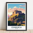 Edinburgh Modern Travel Poster