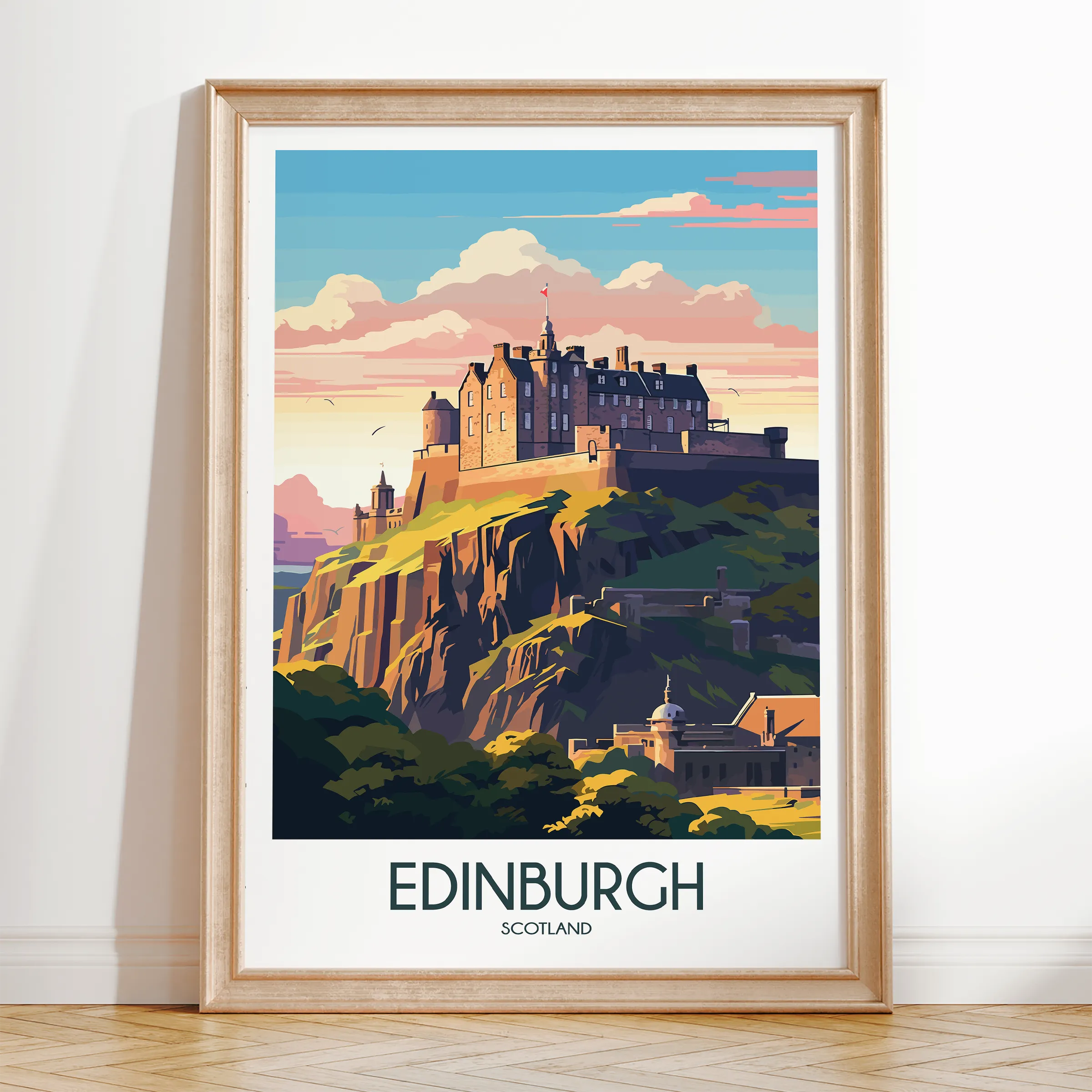 Edinburgh Vintage Style Print