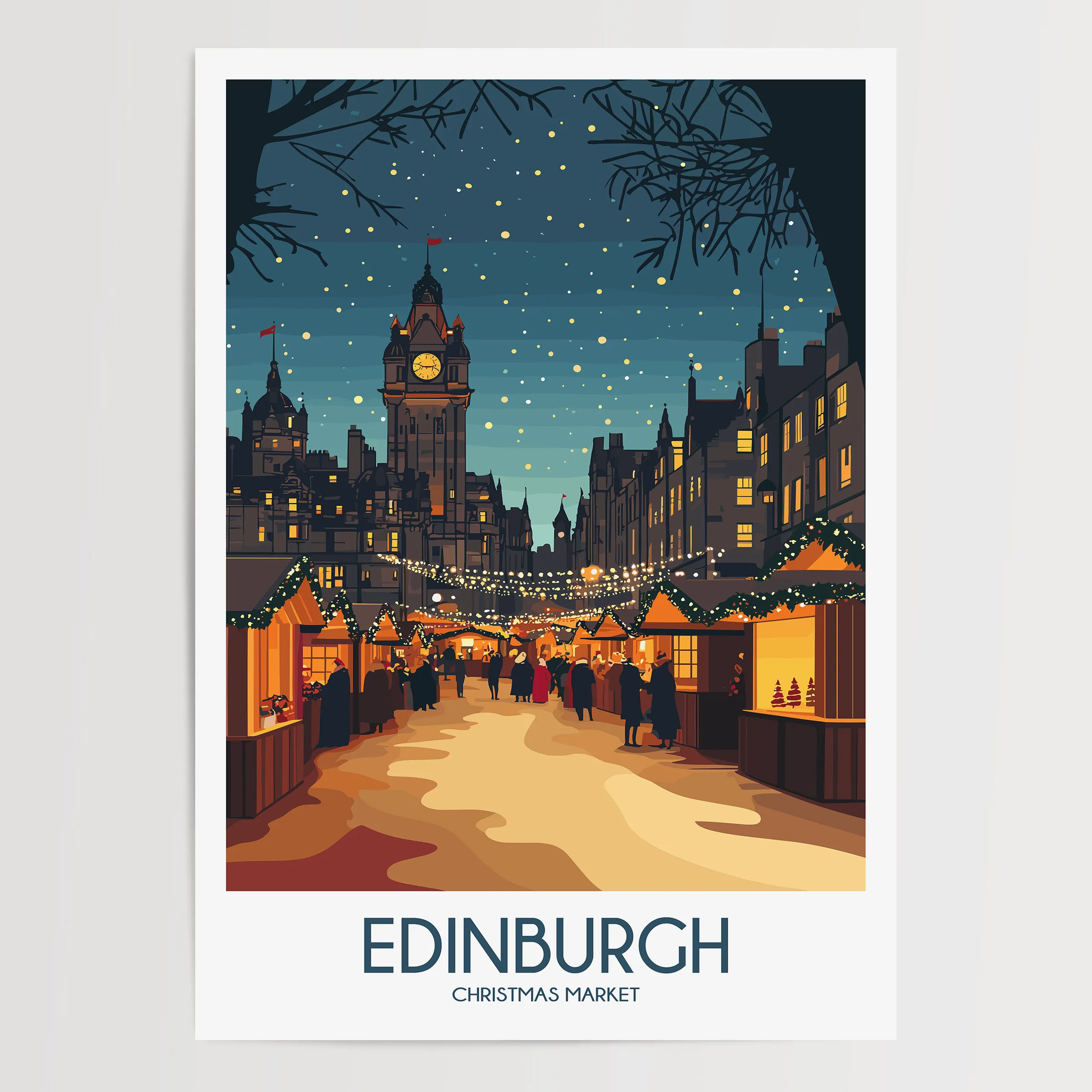 Edinburgh Vintage Style Print