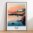 Elie Retro Travel Illustration