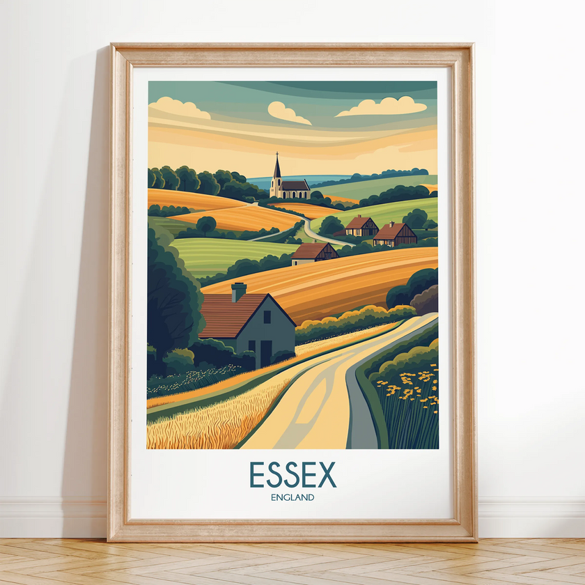 Essex Modern Travel Poster