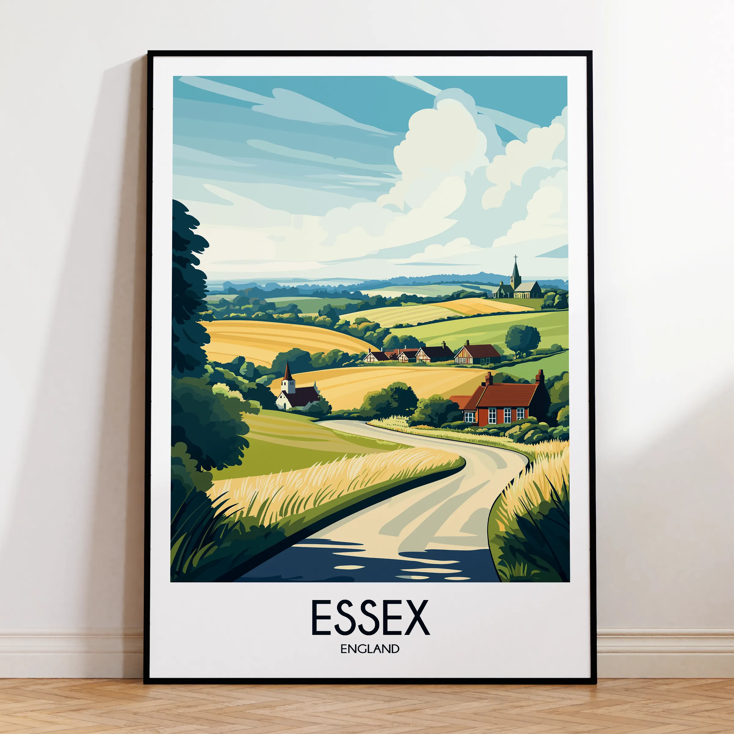 Essex Retro Travel Illustration