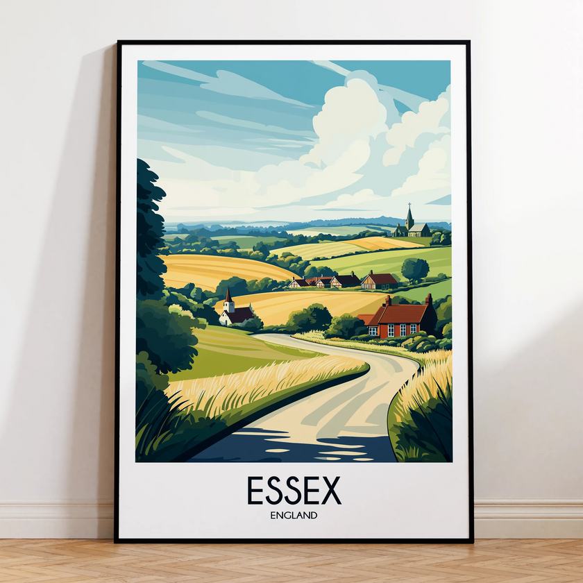 Essex Retro Travel Illustration