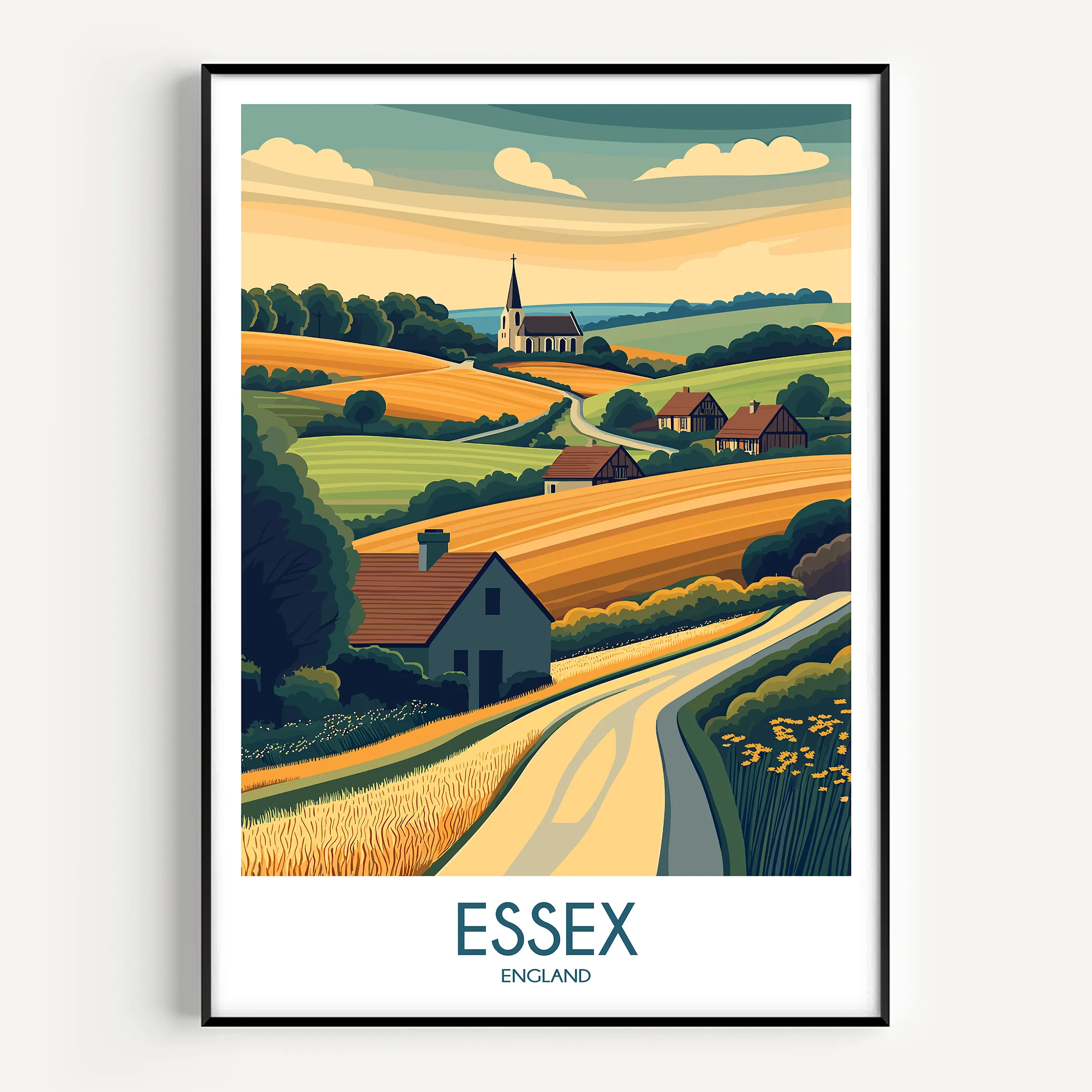 Essex Retro Travel Illustration