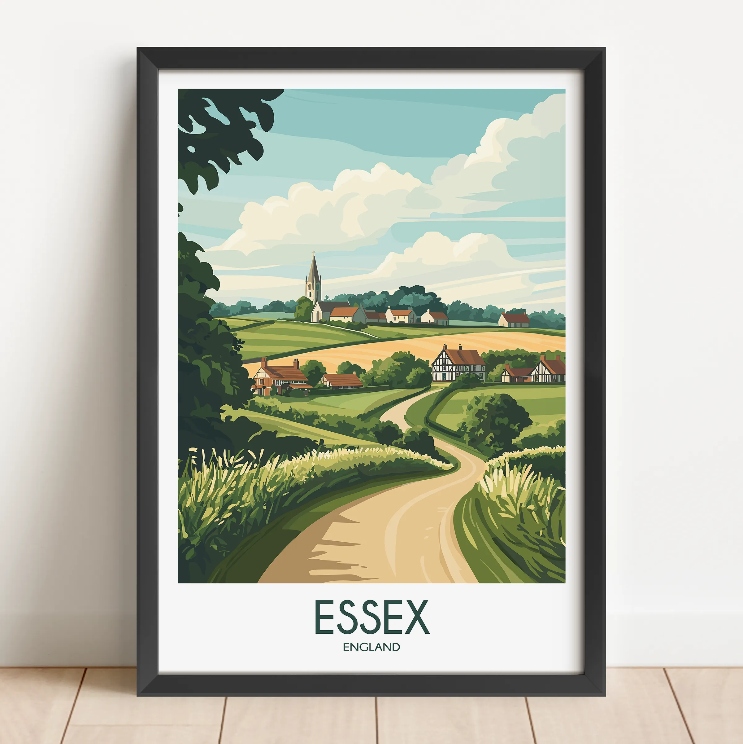 Essex Vintage Style Print