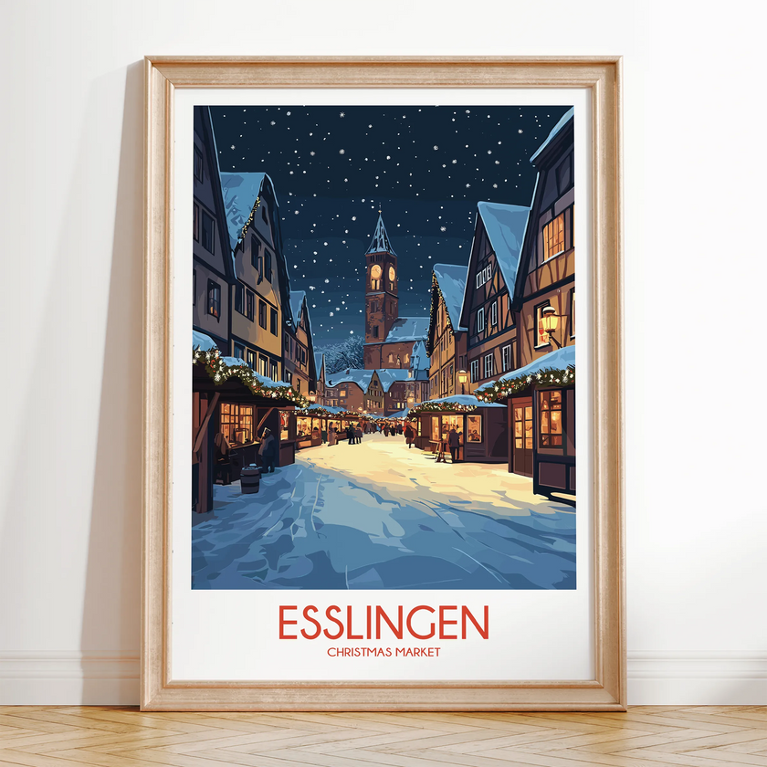 Esslingen Modern Travel Poster
