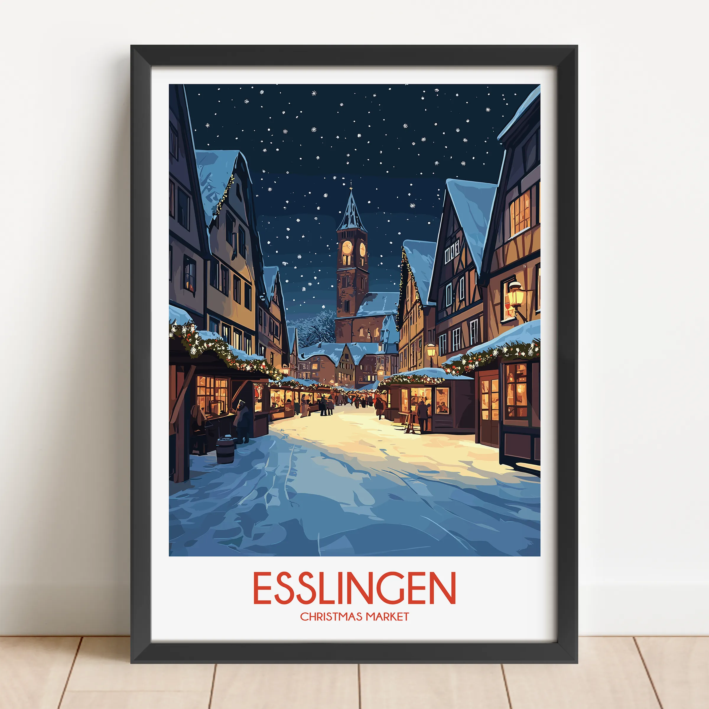 Esslingen Vintage Style Print