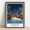 Esslingen Vintage Style Print