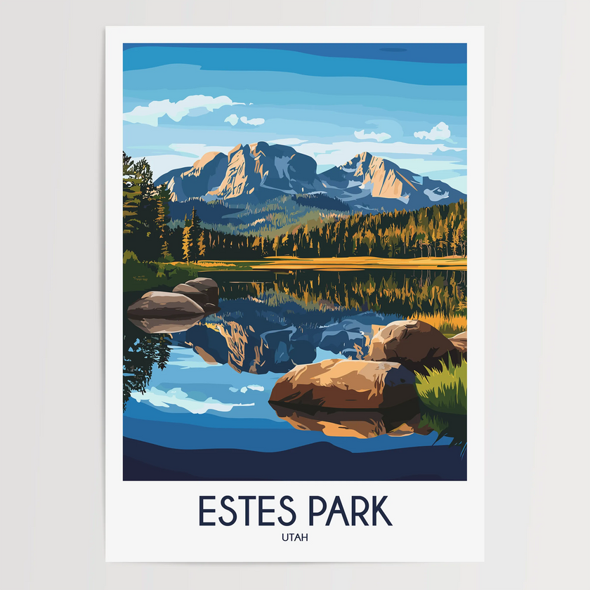 Estes Park Scenic Landscape Art
