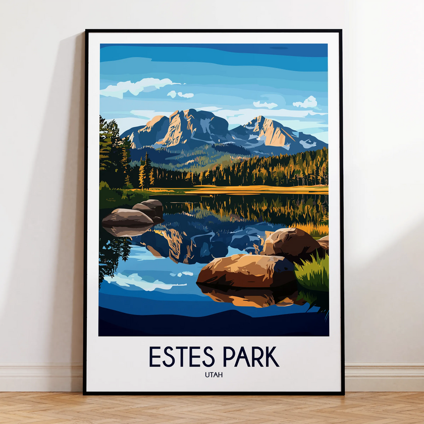 Estes Park Souvenir Poster Print