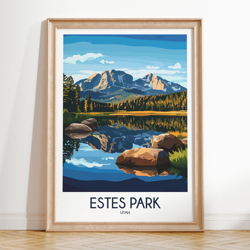 Estes Park Vintage Style Print