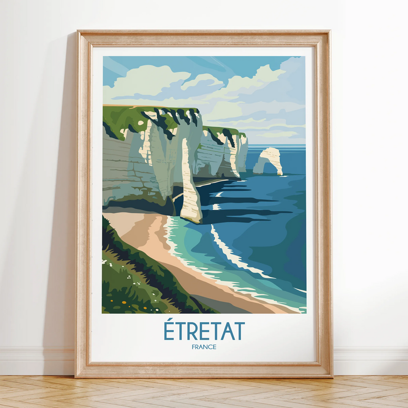 Etretat Scenic Landscape Art