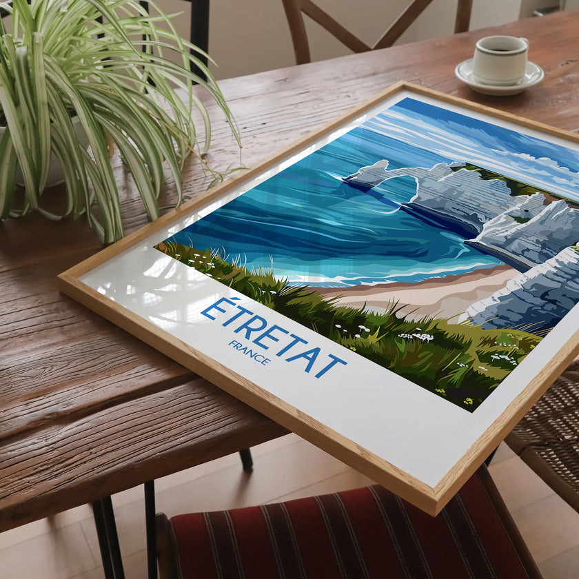 Etretat Vintage Style Print