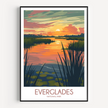Everglades Modern Travel Poster