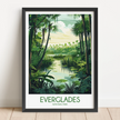 Everglades Retro Travel Illustration