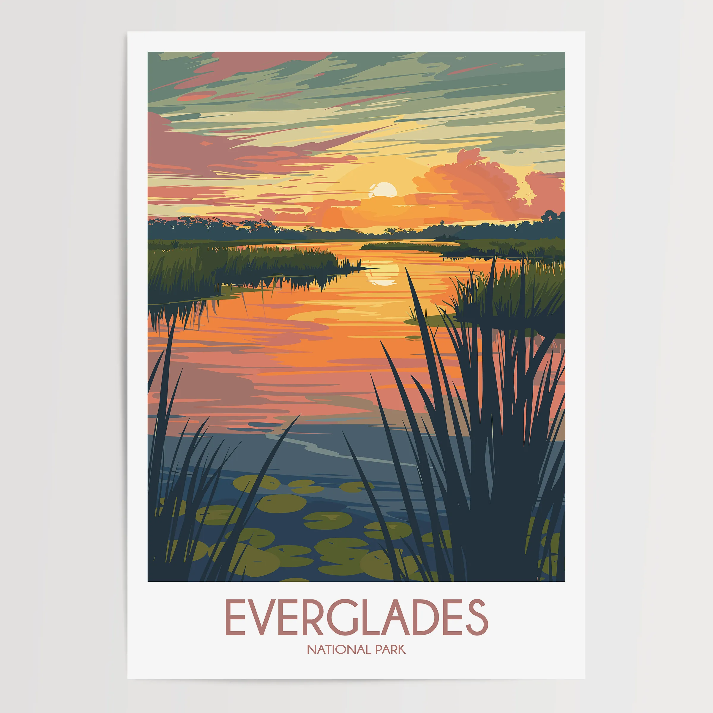 Everglades Scenic Landscape Art