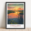 Everglades Vintage Style Print