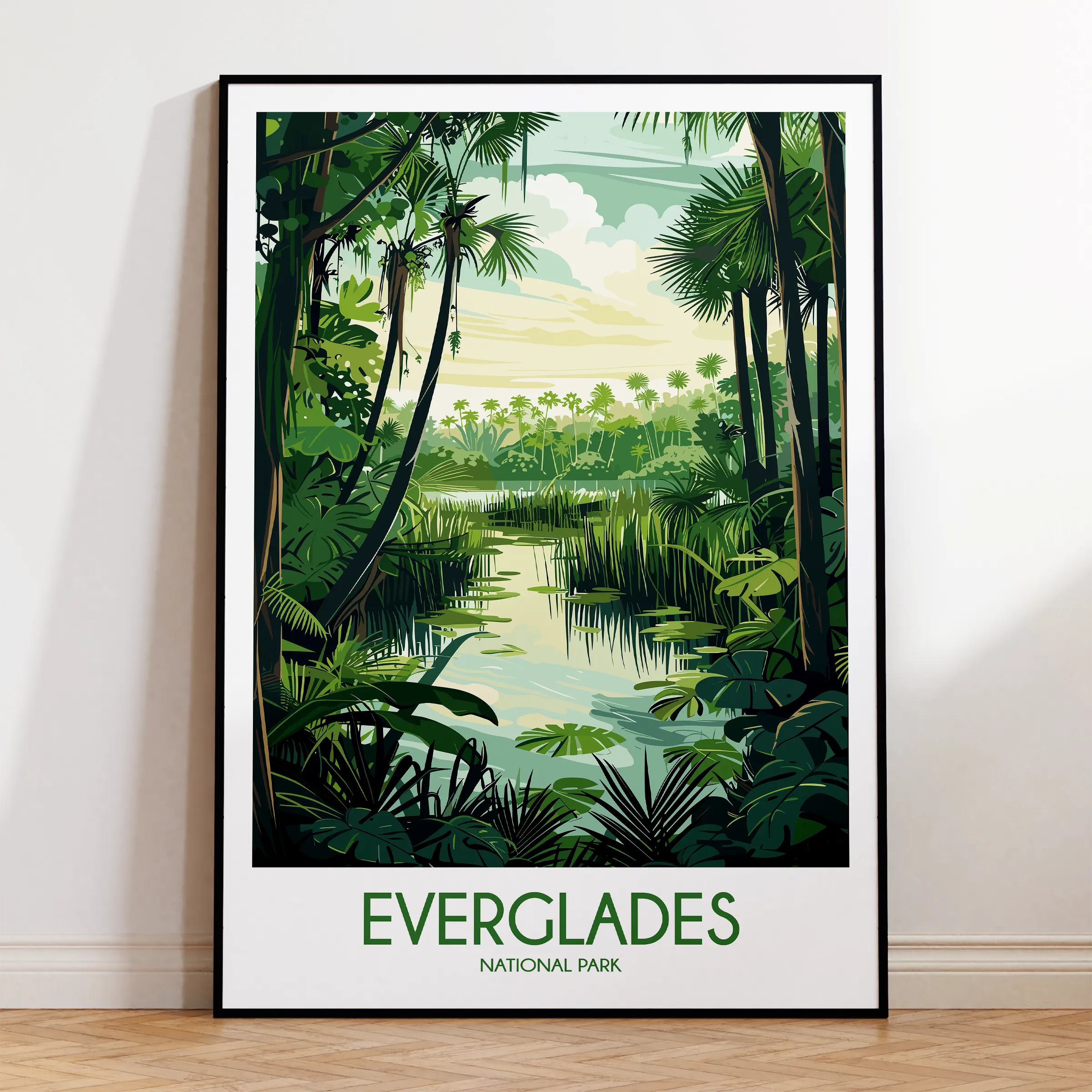 Everglades Vintage Style Print