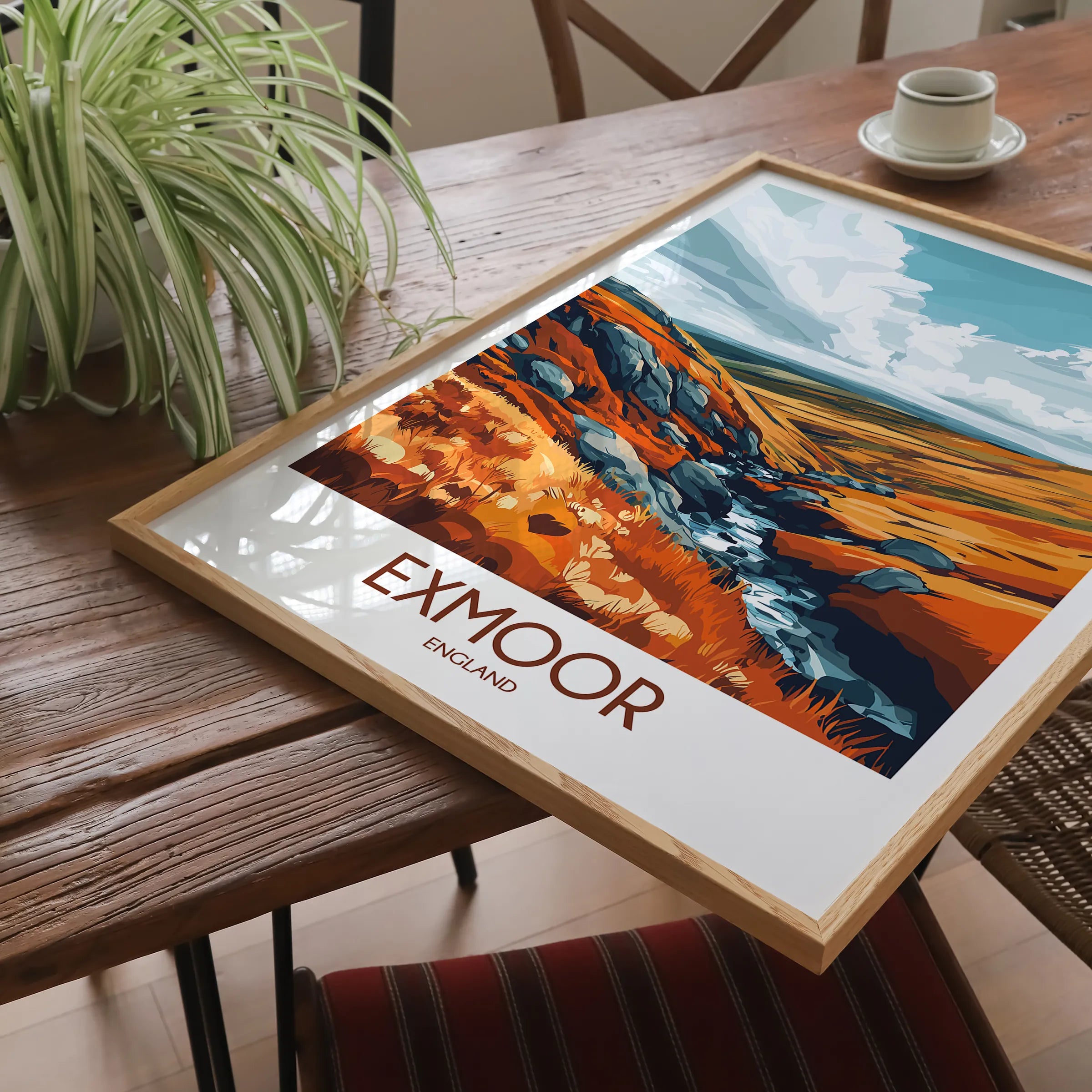 Exmoor Souvenir Poster Print