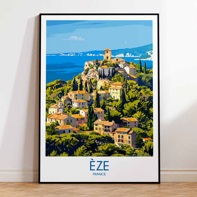 Èze Souvenir Poster Print