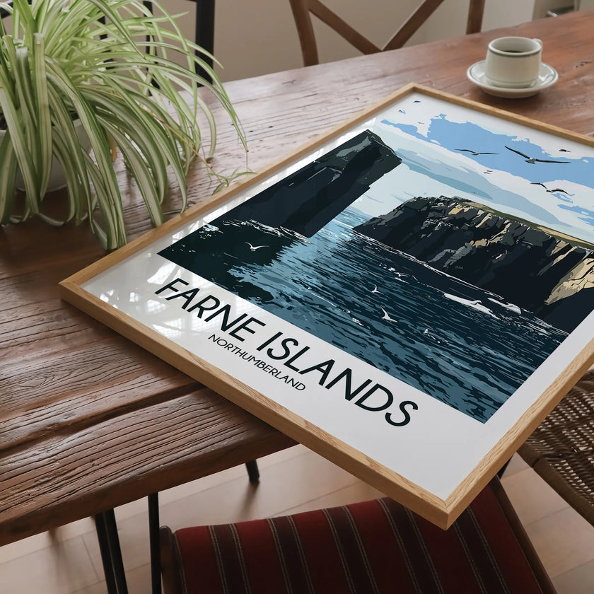 Farne Islands Minimalist Wall Art