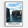 Farne Islands Scenic Landscape Art