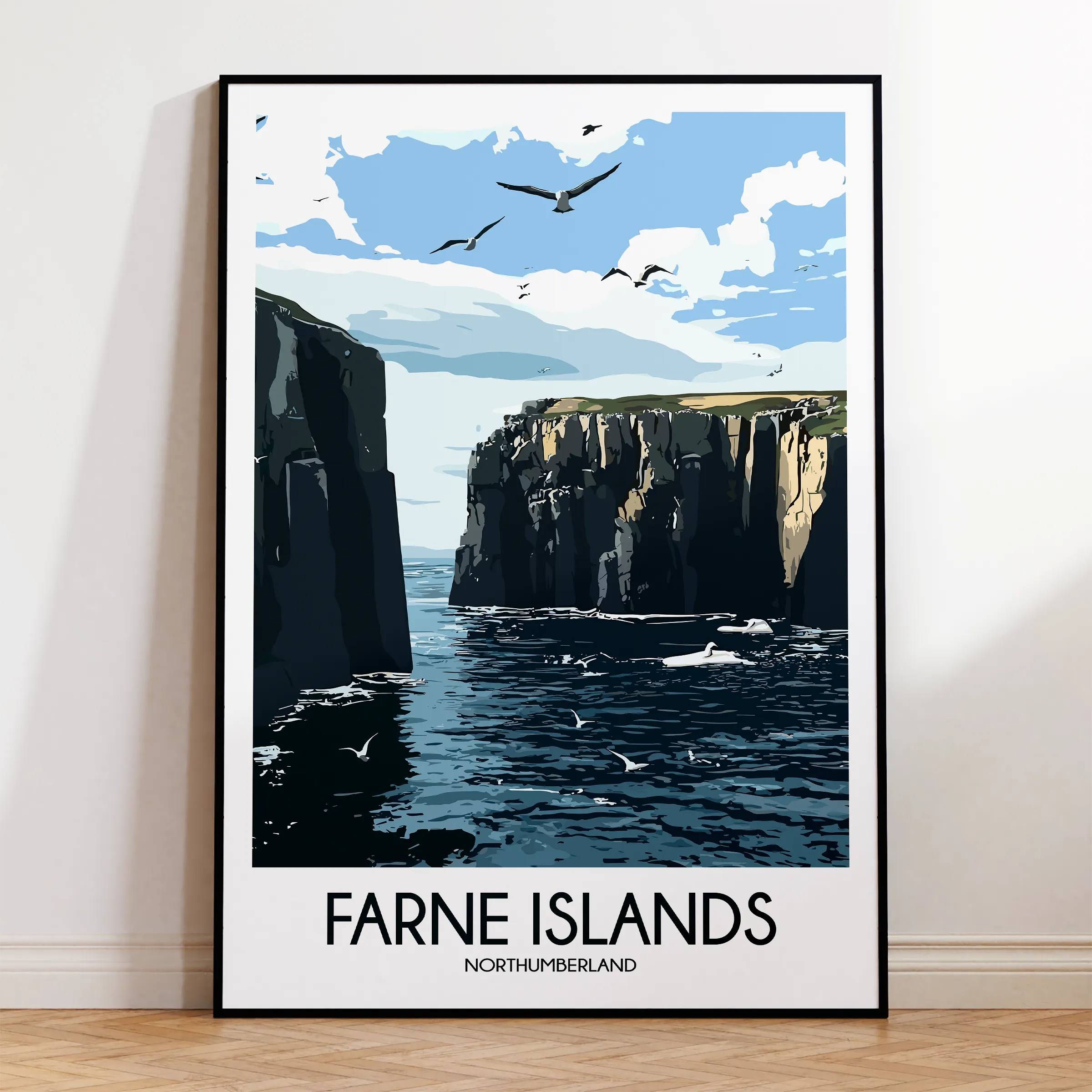 Farne Islands Souvenir Poster Print