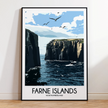Farne Islands Souvenir Poster Print