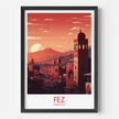 Fez Modern Travel Poster