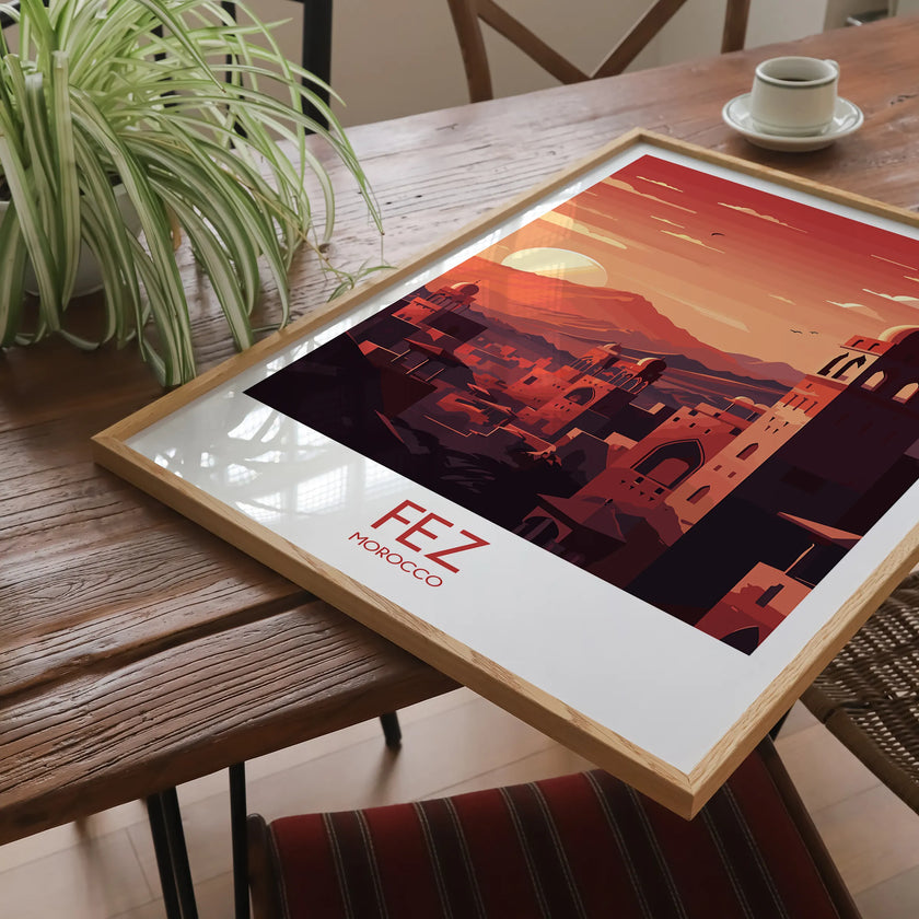 Fez Retro Travel Illustration