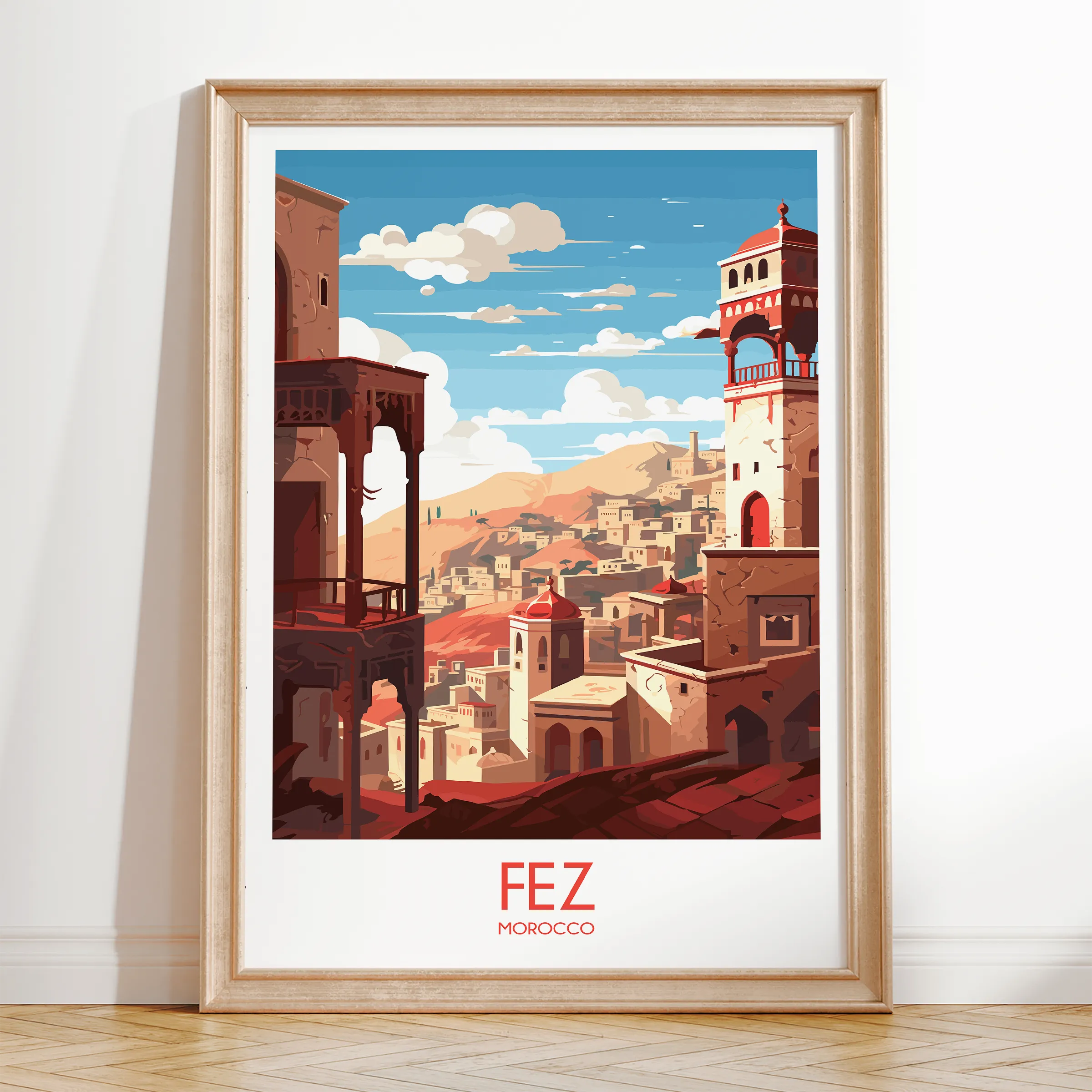 Fez Scenic Landscape Art