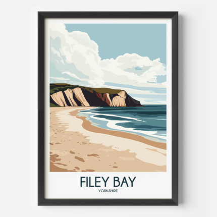 Filey Bay Destination Art Gift