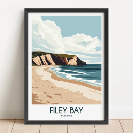 Filey Bay Minimalist Wall Art